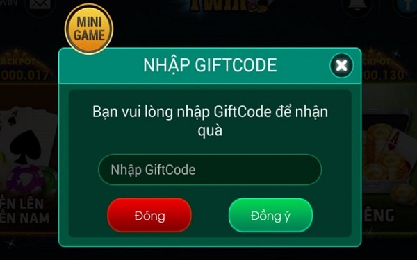 Làm sao để nhận được giftcode tiến lên miền nam? 1 Giftcode tiến lên miền nam