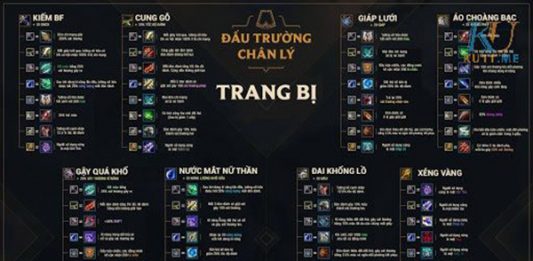 Bảng Ghép Đồ Đấu Trường Chân Lý Mùa 4.5 Bảng ghép đồ đấu trường chân lý