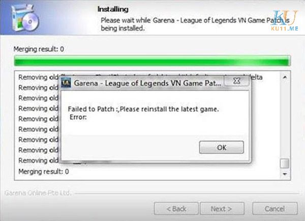Hướng Dẫn Sửa Lỗi Failed To Patch LOL 1 Lỗi Failed to patch LOL