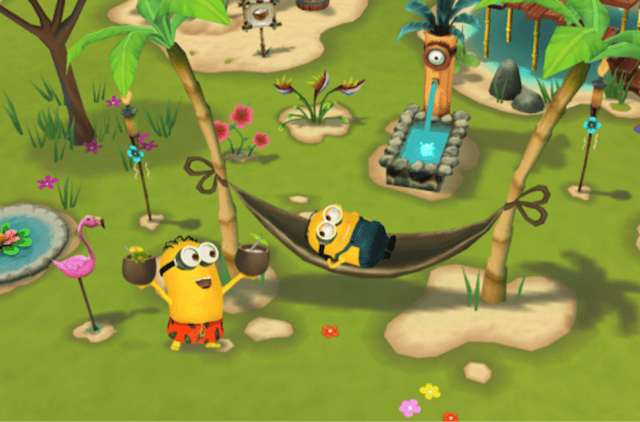 Đồ hoạ 3D trong game Minions Paradise sinh động